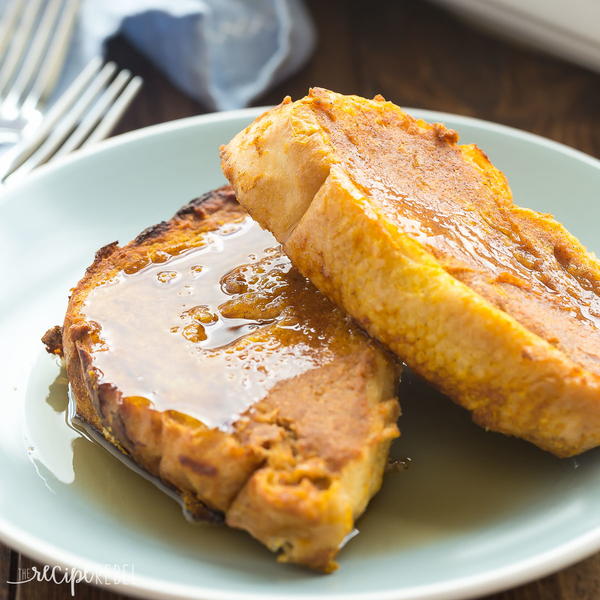 Baked Overnight Pumpkin French Toast