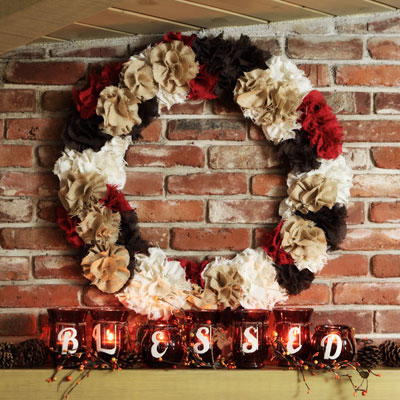 Thrifty Rustic DIY Fall Wreath