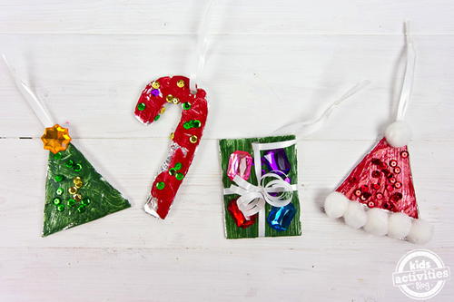 Fun Tin Foil DIY Christmas Ornaments