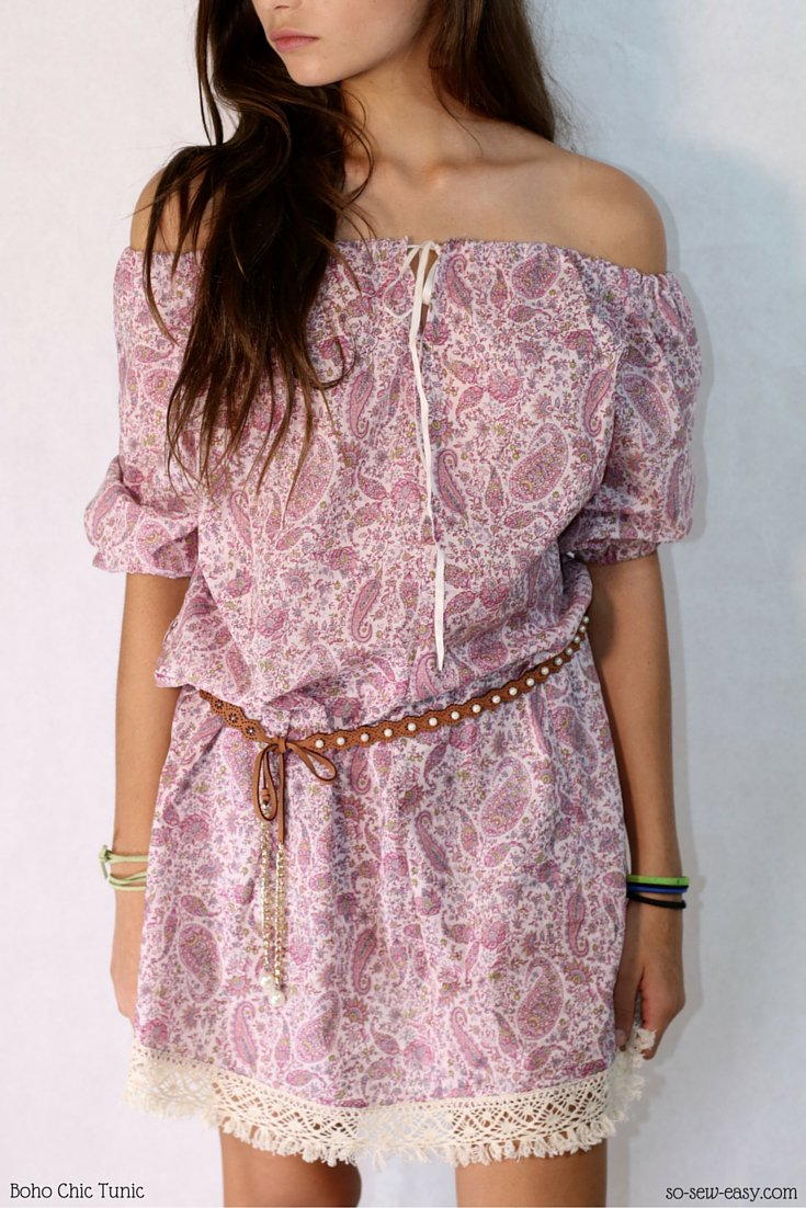 Boho Chic Tunic Pattern | AllFreeSewing.com