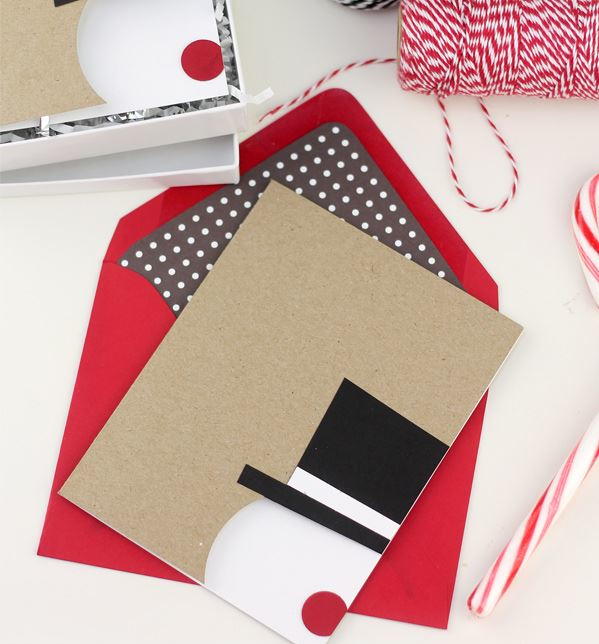 Homemade Christmas Cards Snowman