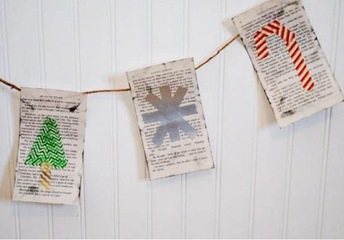 Jolly Book Page DIY Banner