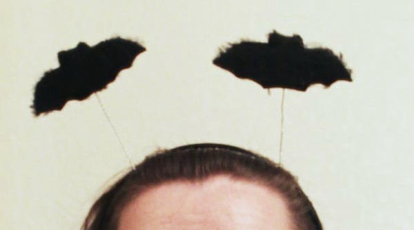 Fuzzy Bat Halloween DIY Headband