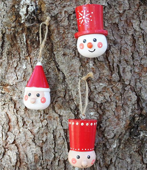 Scandinavian-Style Wooden Ornaments