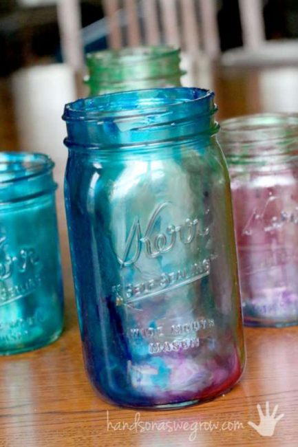 How to Tint Mason Jars Tutorial