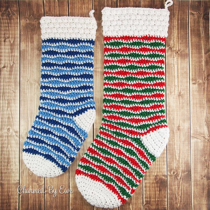 Holly Jolly Holiday Crochet Stocking | AllFreeCrochet.com