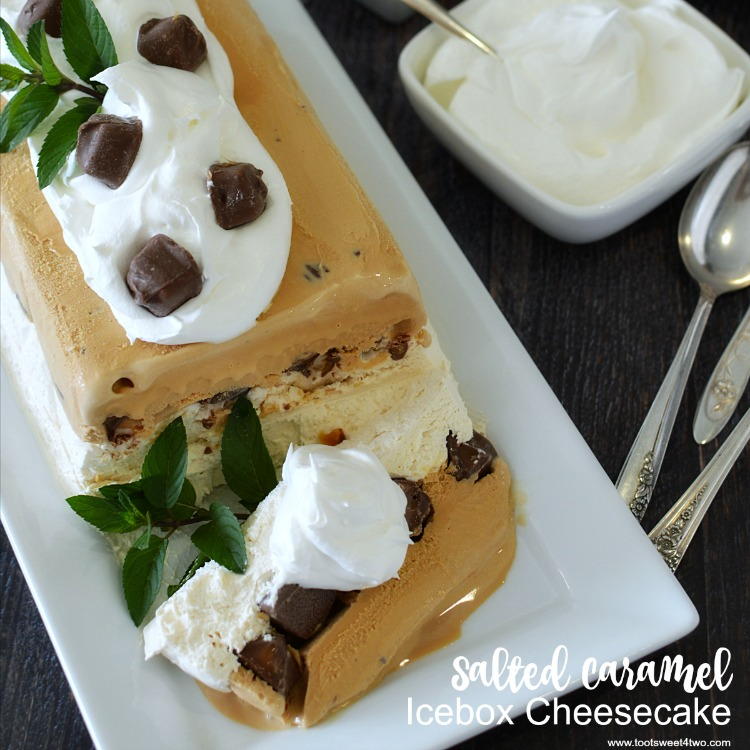 Salted Caramel Icebox Cheesecake