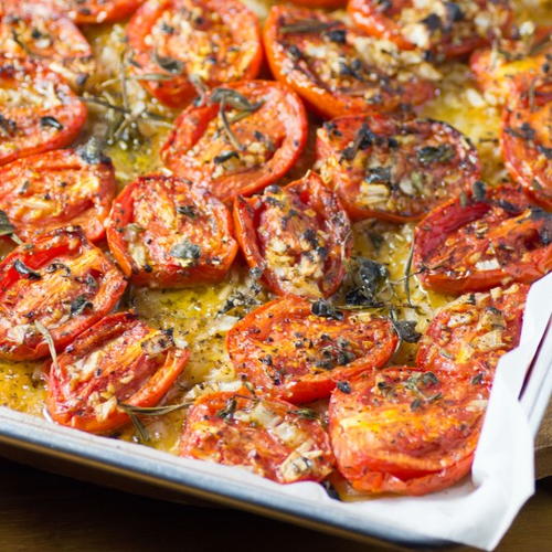 Roasted Italian Tomatoes | FaveHealthyRecipes.com