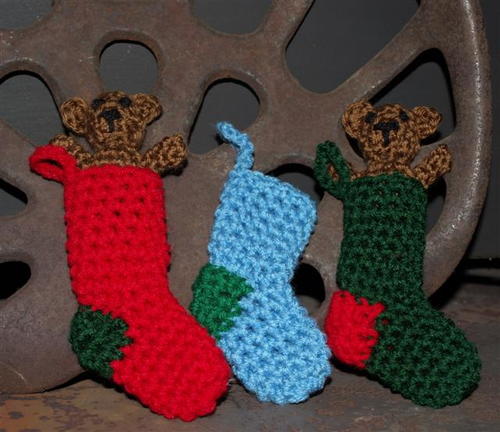 Mini DIY Crochet Christmas Stocking