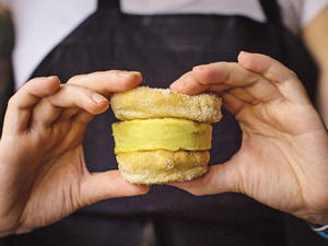 Churro Ice Cream Sandwich