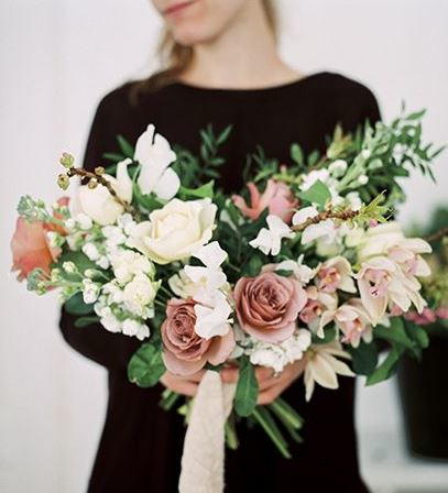Barely Heart Shaped DIY Wedding Bouquet