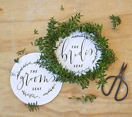 Chair Signs Free Wedding Printables