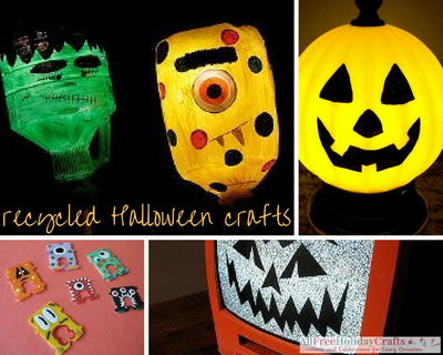 Download Free Go Green For Halloween 17 Halloween Recycling Crafts Allfreeholidaycrafts Com PSD Mockup Template
