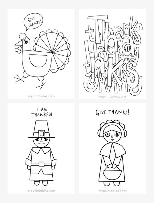 Thanksgiving Coloring Pages