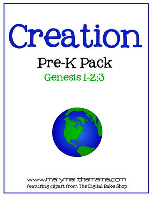 Creation Preschool Printables