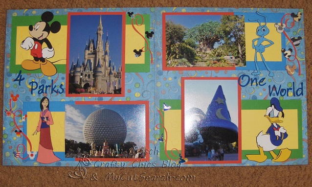 Four Parks, One World Scrapbook Layout