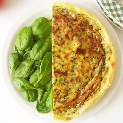 Rustic Vegetarian Spinach Tart