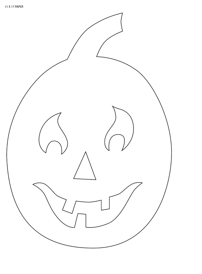 Glowing Jack O #39 Lantern Silhouettes AllFreeHolidayCrafts com