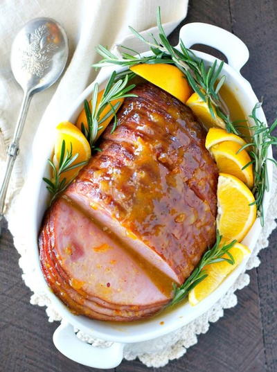 Easy Citrus-Glazed Baked Ham