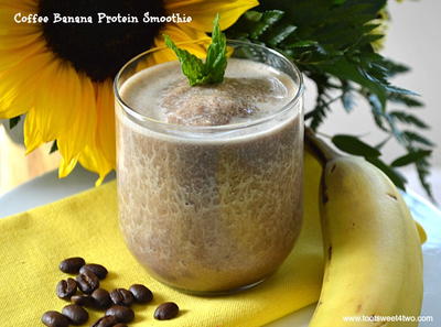 Coffee Banana Protein Smoothie