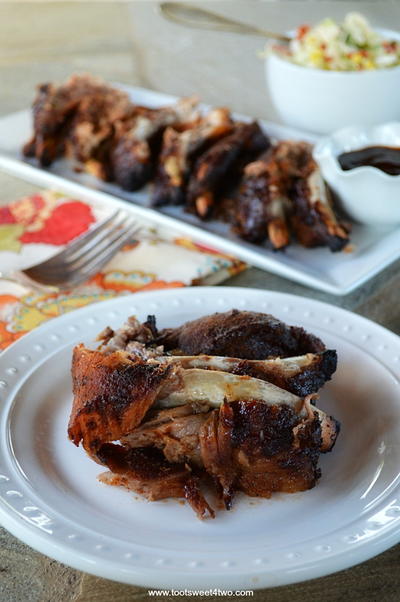 Rubbed, Roasted and Grilled Barbecue Pork Ribs