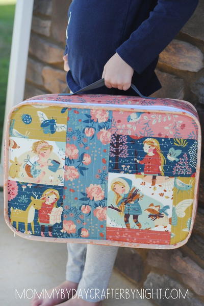 To Grandmother's House Suitcase Tutorial | FaveQuilts.com