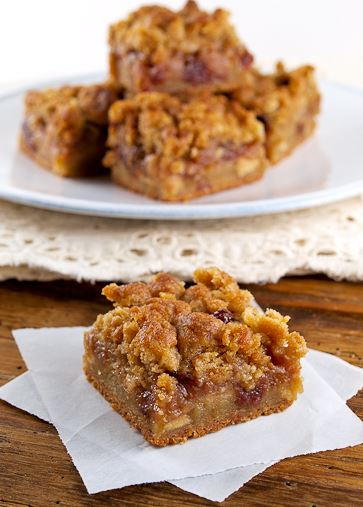 Apple Cherry Oat Bars