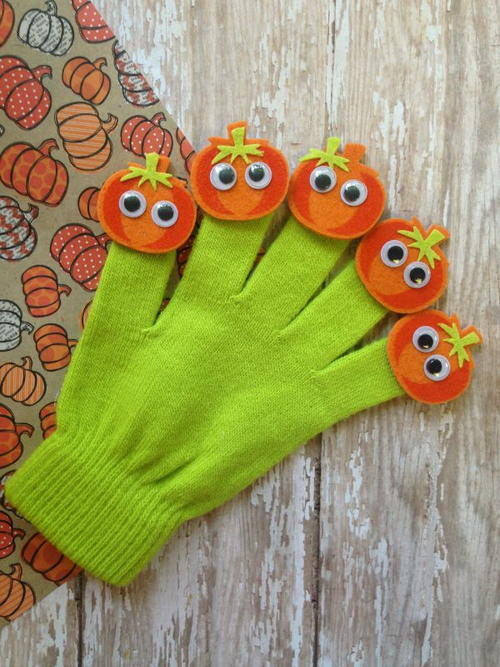 Budget-Friendly Pumpkin DIY Finger Puppets