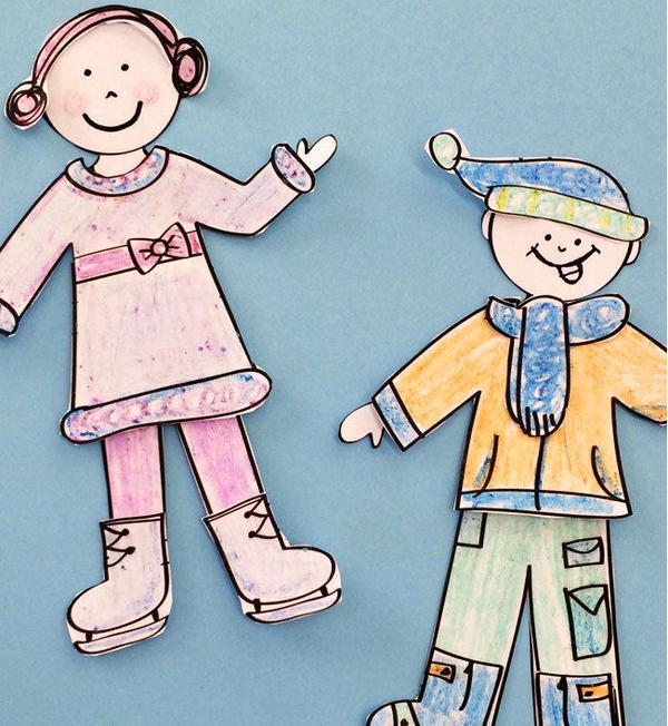 Ready for Winter Free Printable Paper Dolls