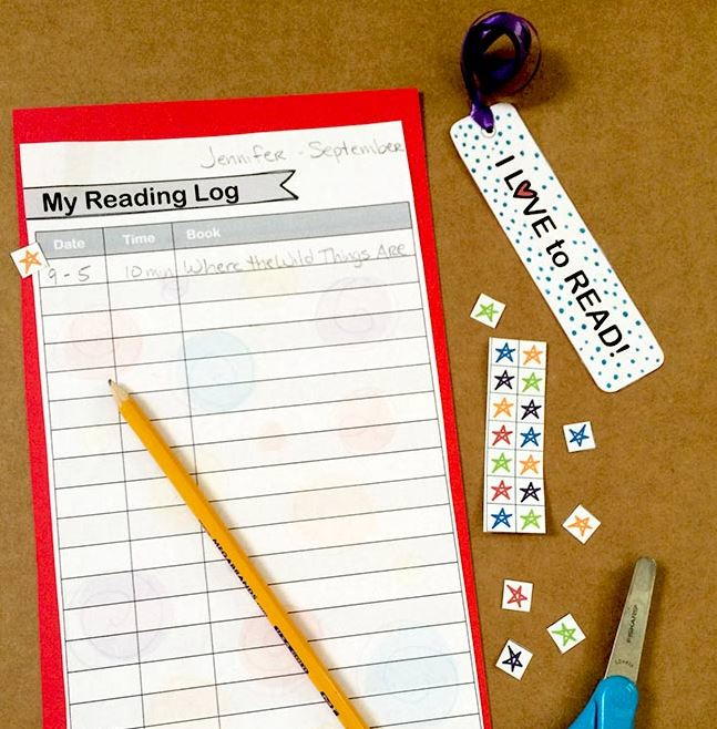 Printable Bookmark and Reading Log