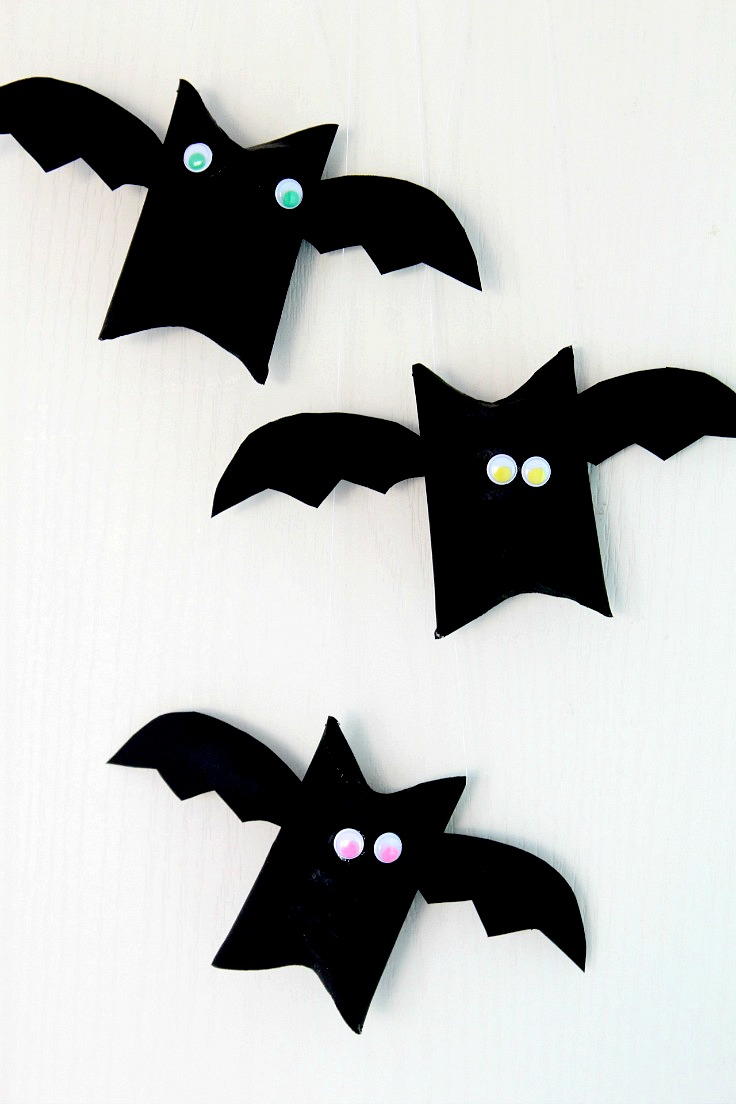  Halloween  Bat Toilet  Paper  Roll  Craft FaveCrafts com