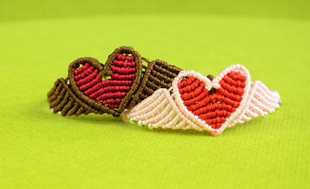 DIY Braided Heart Friendship Bracelet #love 