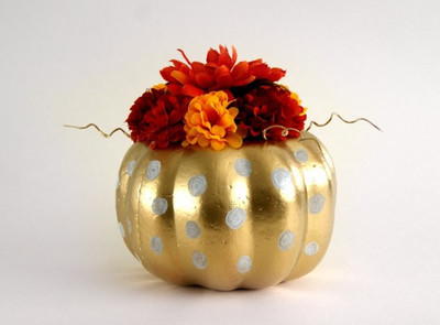 Gilded Pumpkin DIY Fall Centerpiece