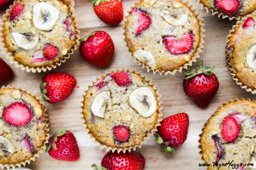 Strawberry & Banana Breakfast Muffins