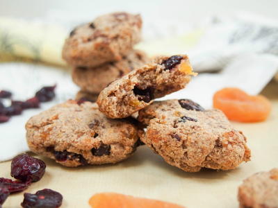 Healthy Cranberry Apricot Cookies