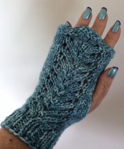 Lacy Vine Fingerless Gloves