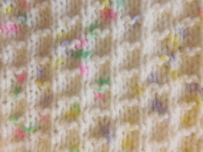 Rainbow Sprinkle Knit Baby Blanket