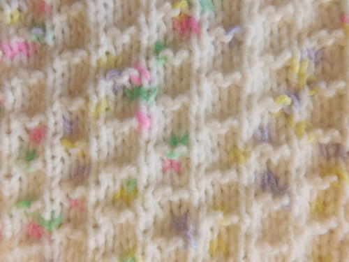 Rainbow Sprinkle Knit Baby Blanket