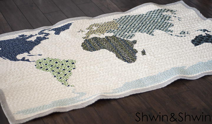 Quilt Pattern Maps World Map Quilt Pattern | FaveQuilts.com