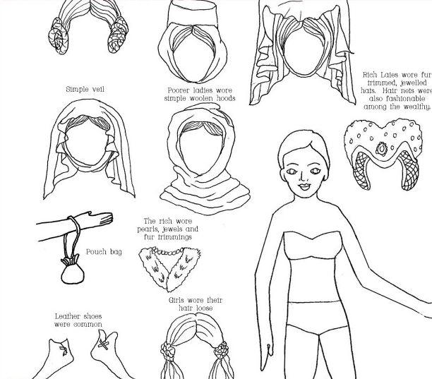 Free Printable Medieval Paper Dolls | AllFreePaperCrafts.com free-printable-medieval-paper-dolls-allfreepapercrafts-com
