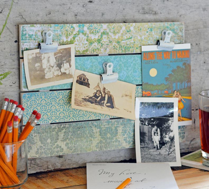 Photo Paper Display Vintage Paper Craft Photo Display Idea | AllFreePaperCrafts.com