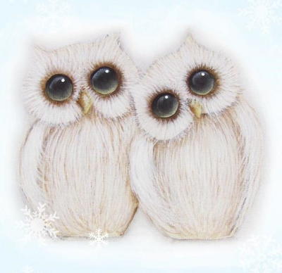 Woodland Winter Owl Printable Ornaments