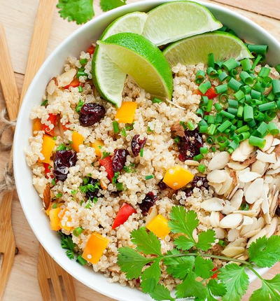 Cranberry Cilantro Quinoa Salad