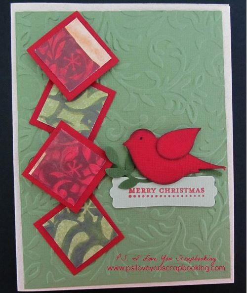 Christmas Cardinal DIY Card