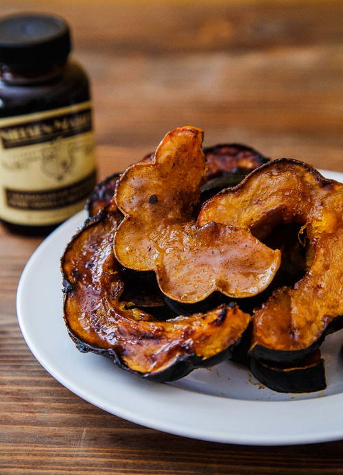 Vanilla Bean Roasted Acorn Squash