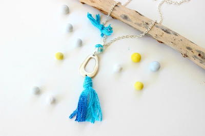 Yarn Tassel Necklace