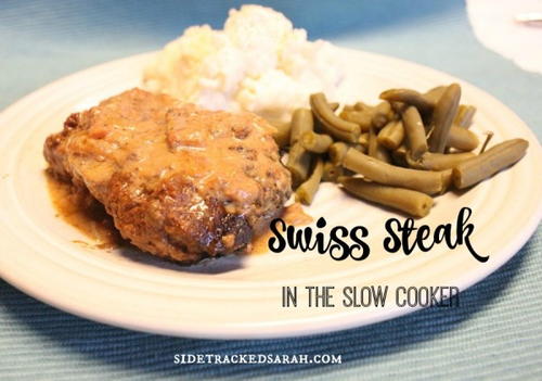 Kansas Swiss Steak in the Slow Cooker