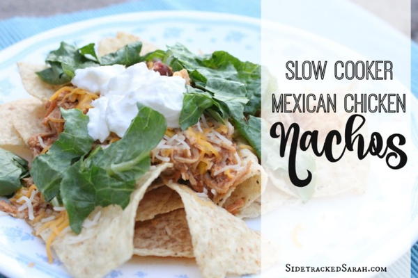 Slow Cooker Mexican Chicken Nachos
