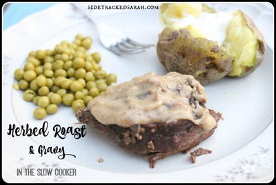 Herbed Roast and Gravy in the Slow Cooker