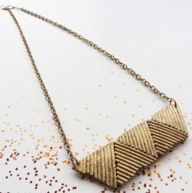 Spaghetti Noodle Geometric Necklace